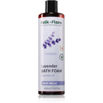 Folk & Flora Lavender spuma de baie cu efect calmant - imagine 2
